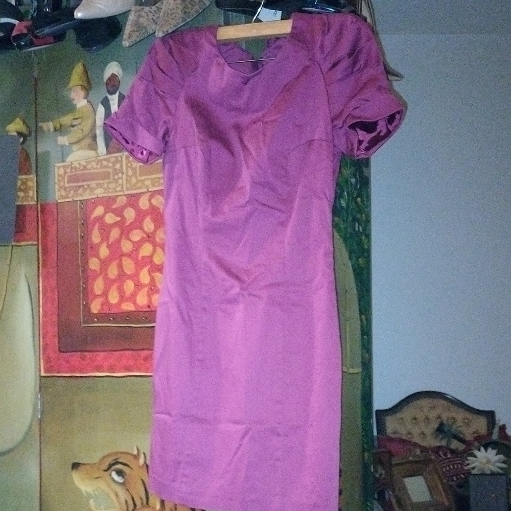 Classy Burgundy Women's Dress